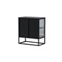 Voir la diapositive 6 : Paris Prix Vitrine 2 Portes Design  Garis  80cm Noir