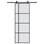 VIDAXL Porte coulissante avec kit de quincaillerie 76x205 cm Verre ESG