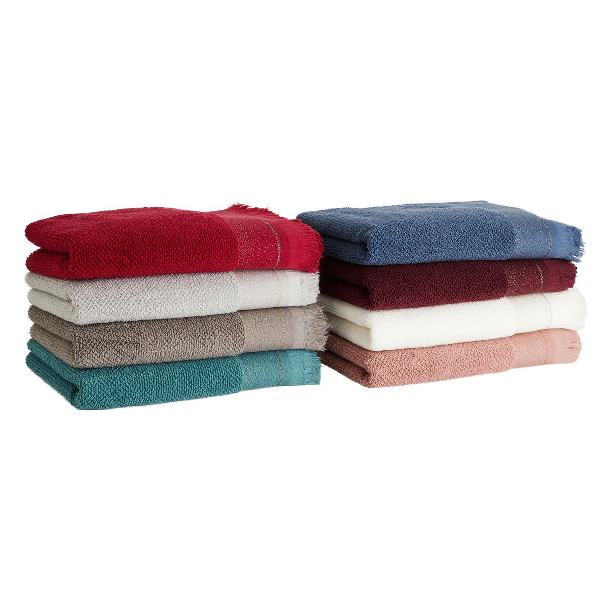 Voir la diapositive 1 : ACTUEL Maxi drap de bain uni en coton qualité zéro twist 500 g/m²