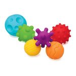 INFANTINO 6 balles sensorielles - INFANTINO - Jouet pour bébé - Couleur bleu - Plastique souple