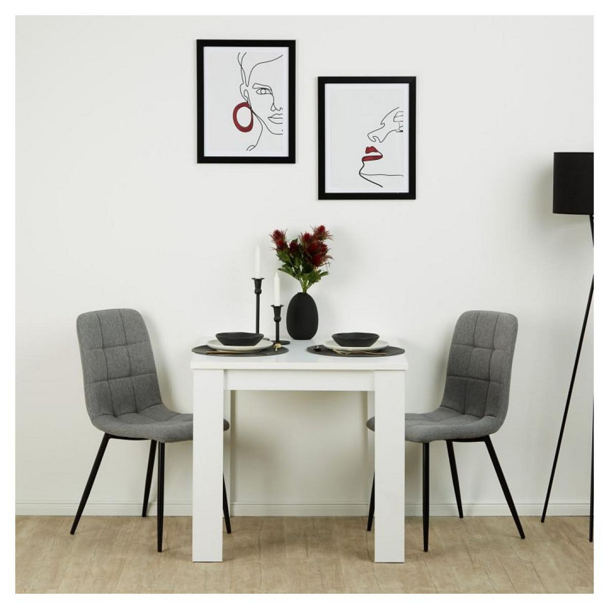 HomeStyle4U Chaise de salle à manger lot 2 chaises