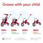 Voir la diapositive 3 : SMARTRIKE Tricycle 4 en 4 1 smarTrike Zoom Rouge