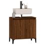 Voir la diapositive 4 : VIDAXL Meuble d'evier chene marron 58x33x60 cm bois d'ingenierie