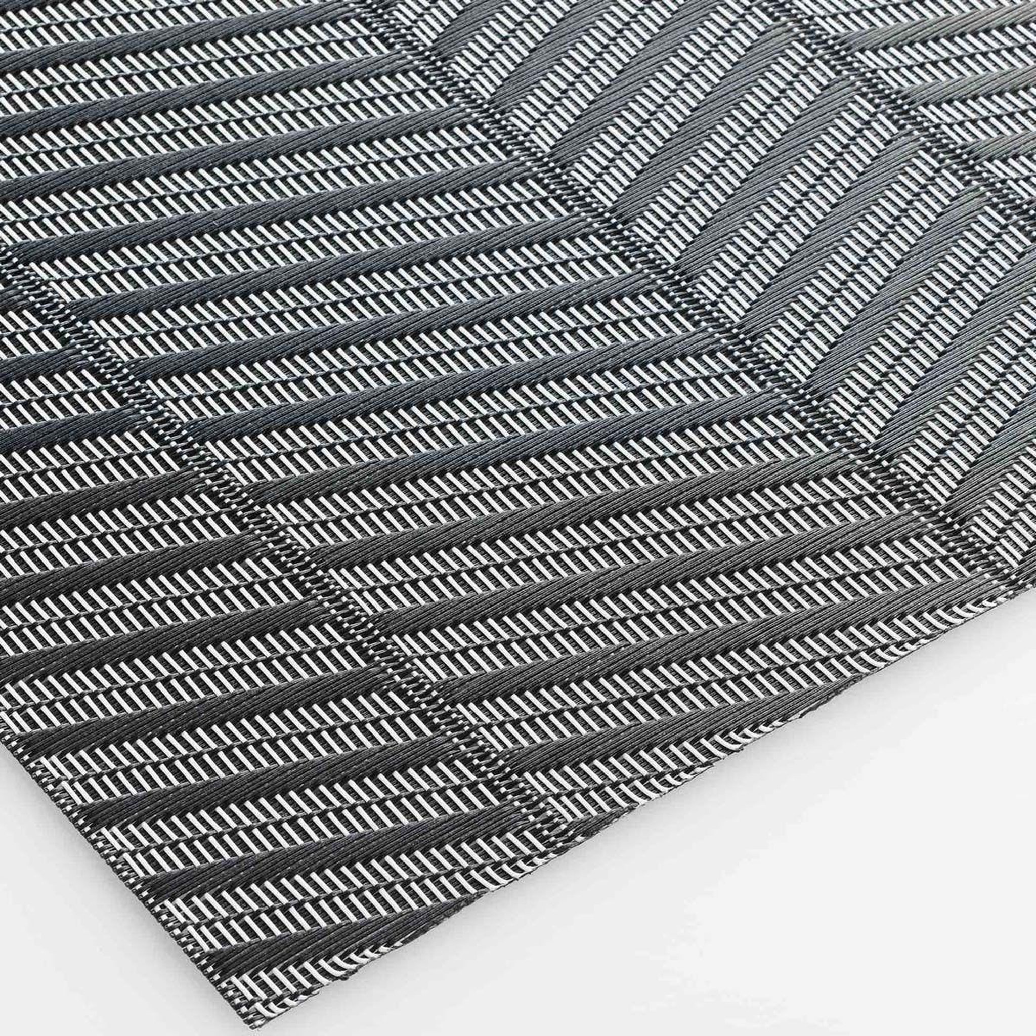 Voir la diapositive 2 : Douceur d'Intérieur Set de table  lizia  30x45cm noir & blanc