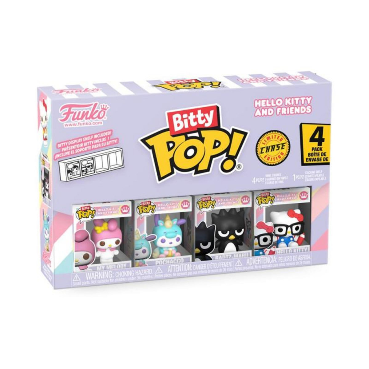 Funko Pack de 4 Figurines Funko Bitty Pop Hello Kitty and Friends My Melody