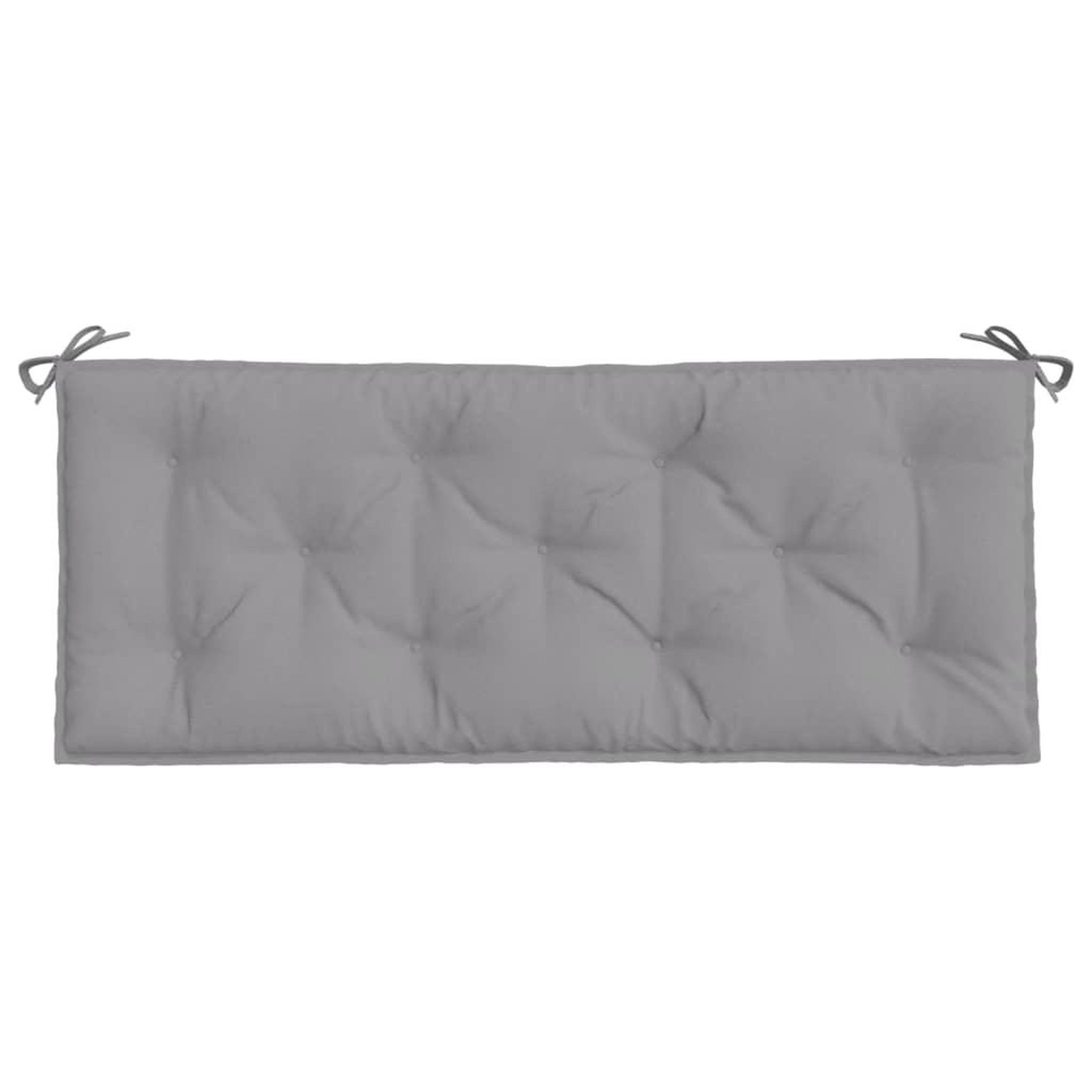 Voir la diapositive 5 : VIDAXL Coussins de banc jardin lot de 2 gris 120x50x7 cm tissu Oxford