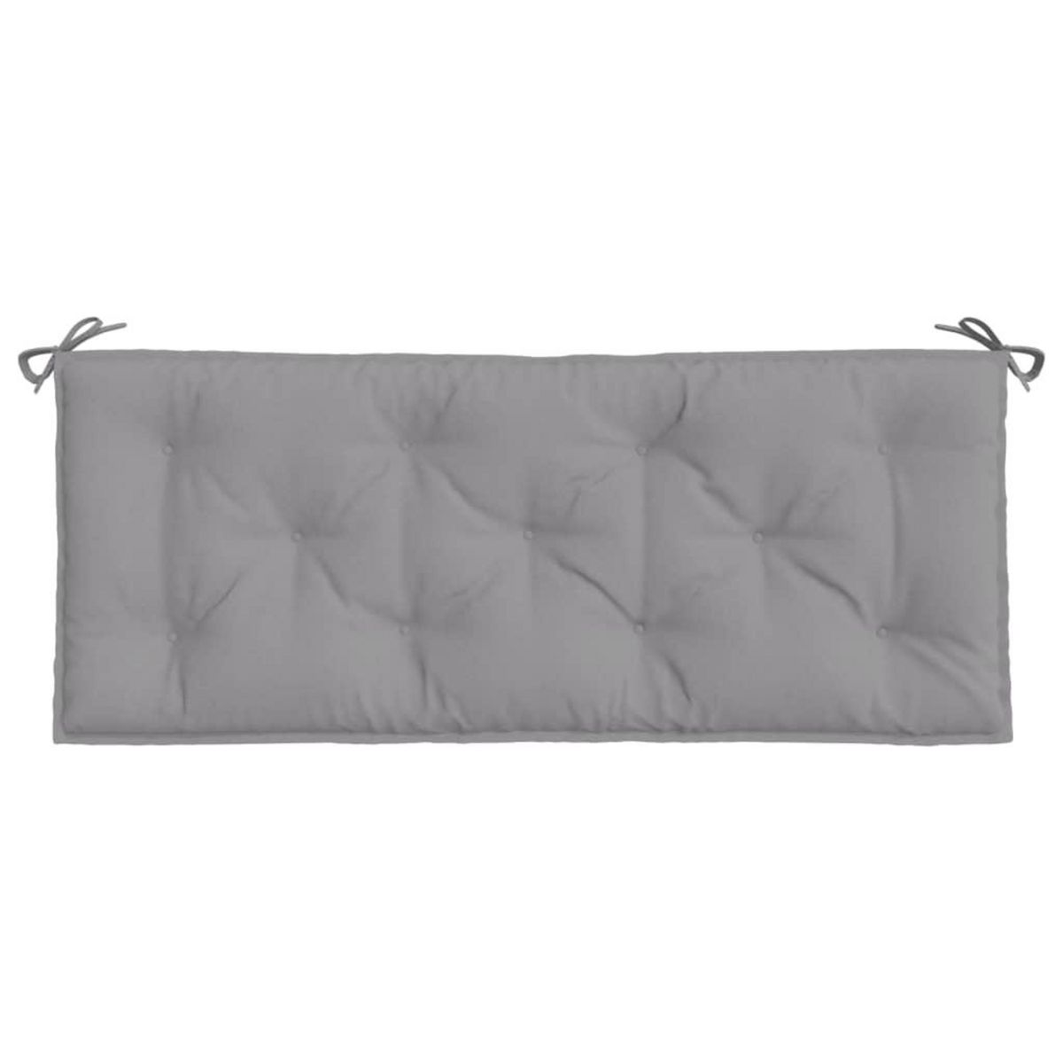 VIDAXL Coussins de banc jardin lot de 2 gris 120x50x7 cm tissu Oxford