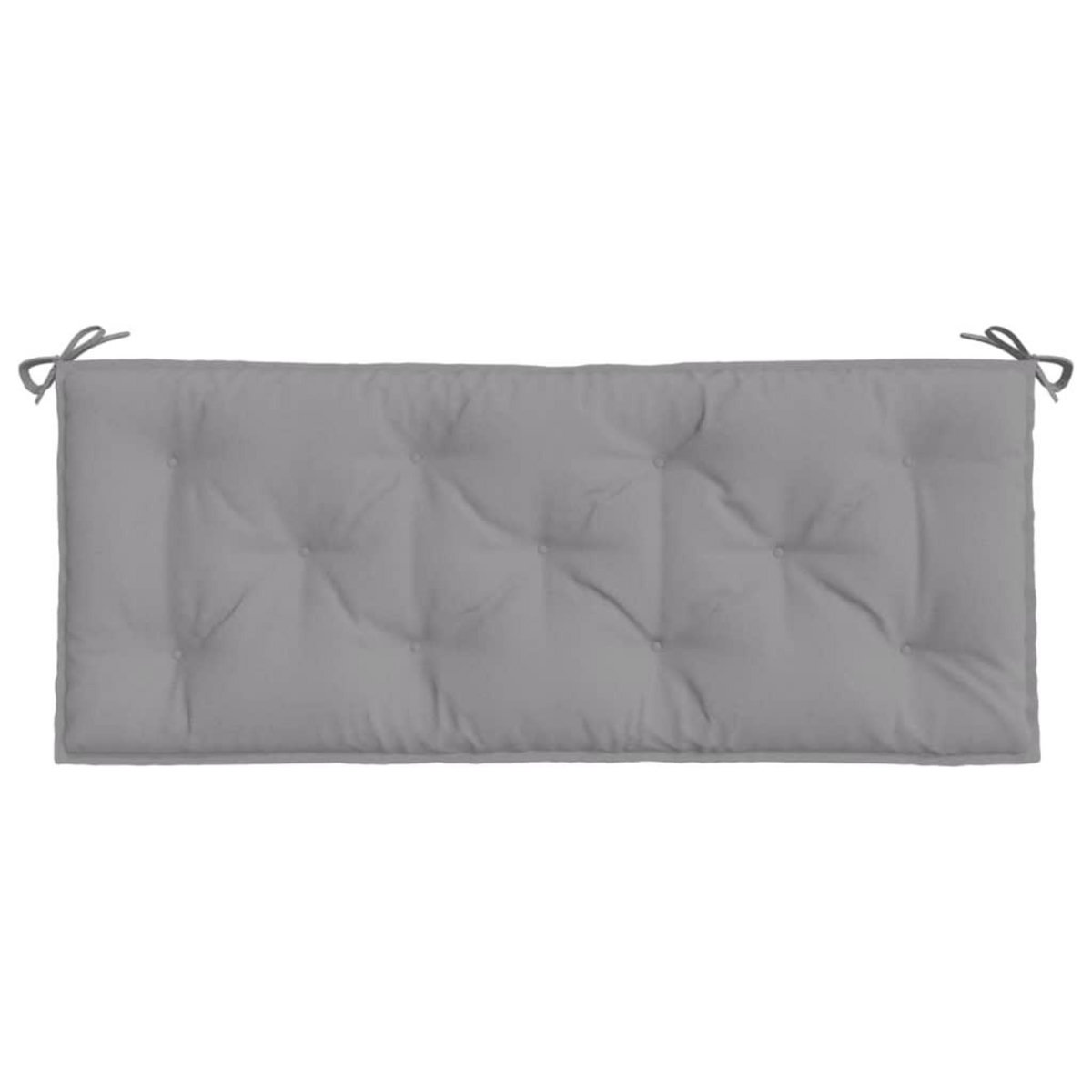 VIDAXL Coussins de banc jardin lot de 2 gris 120x50x7 cm tissu Oxford