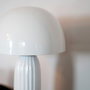 Voir la diapositive 3 : Rendez vous déco Lampe à poser en métal blanc finition brillante-Joy