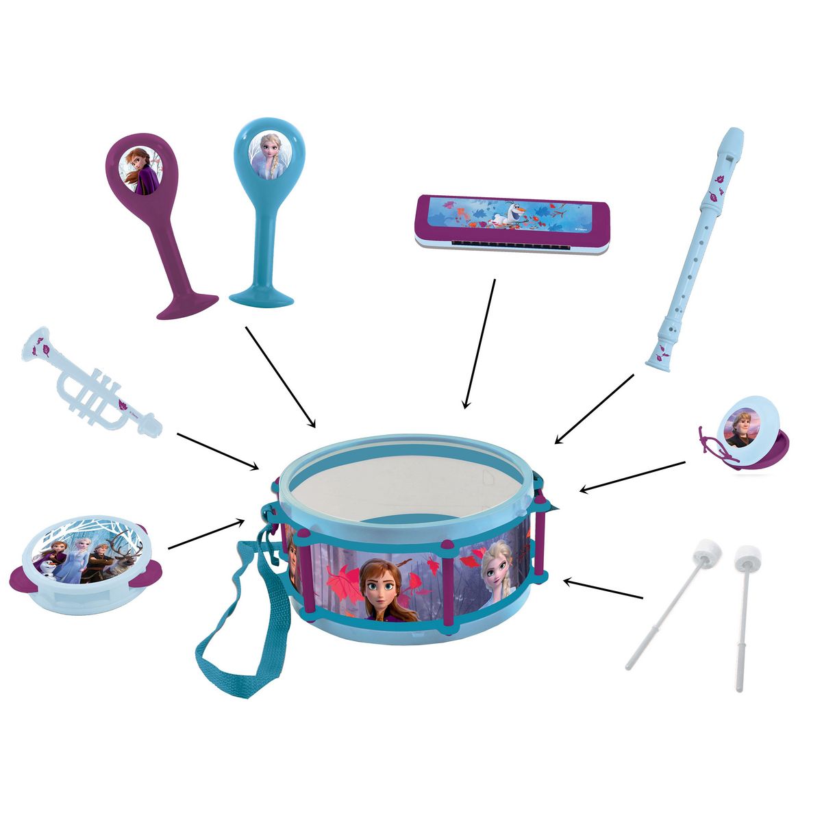 Lexibook Set Musical 7pcs Reine des Neiges