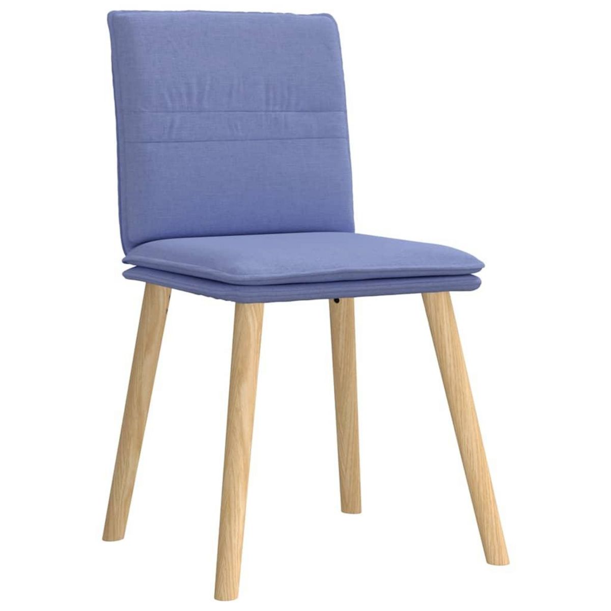 VIDAXL Chaises a manger lot de 6 bleu jean tissu