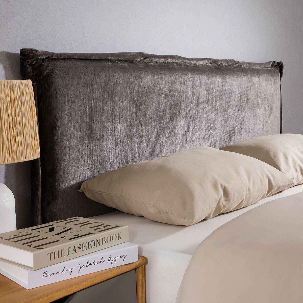 IDIMEX Tête de lit SAVER 120 sur pieds, en tissu