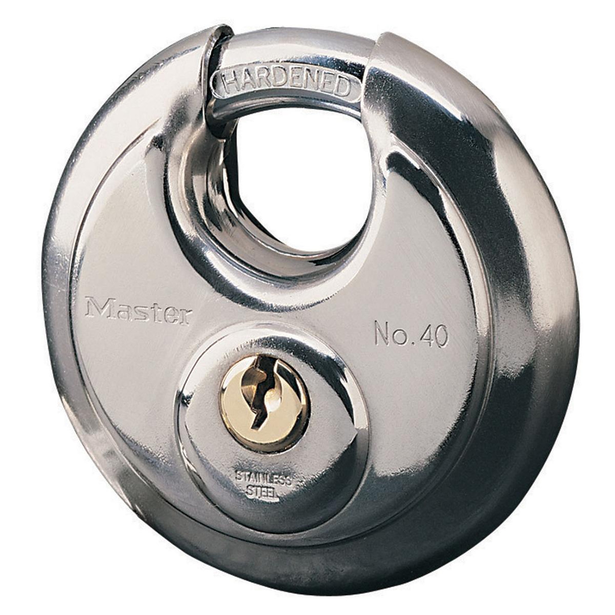 Master lock 40eurd cadenas disque marin avec clé, gris, 9,6 x 7 x 2,8 cm
