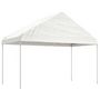 Voir la diapositive 2 : VIDAXL Belvedere avec toit blanc 4,46x4,08x3,22 m polyethylene
