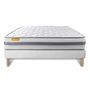 Voir la diapositive 2 : SEPTNUITS Matelas + sommier Memo Spring Ressorts ensachés 3 zones de confort MAXI épaisseur