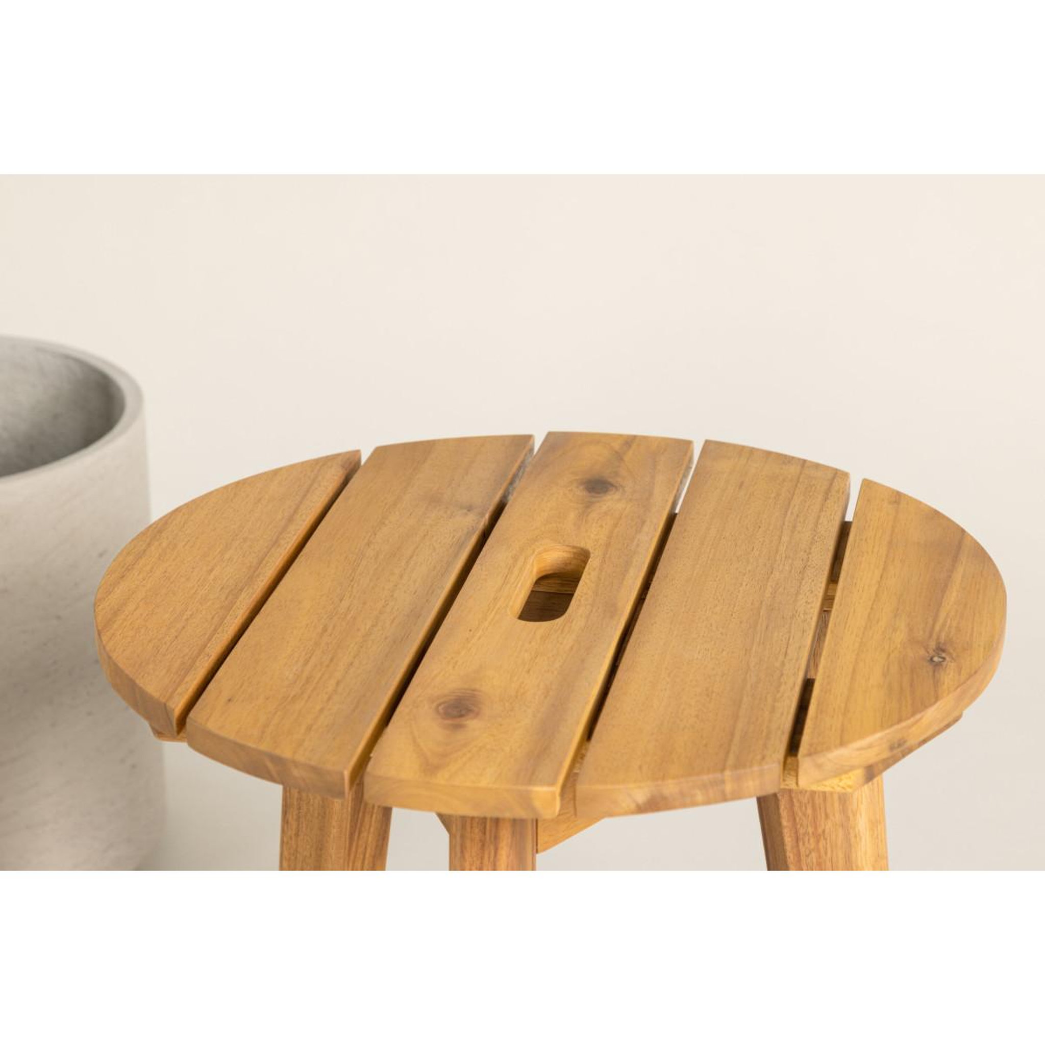 Voir la diapositive 5 : Paris Prix Table d'appoint en bois  chania  42cm naturel