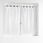 Paris Prix Paire de Voilages Maille  Naomie  60x90cm Blanc