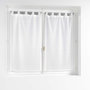 Voir la diapositive 1 : Paris Prix Paire de Voilages Maille  Naomie  60x90cm Blanc