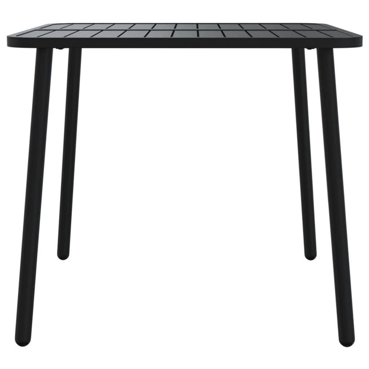 VIDAXL Table de jardin anthracite 80x80x71 cm acier