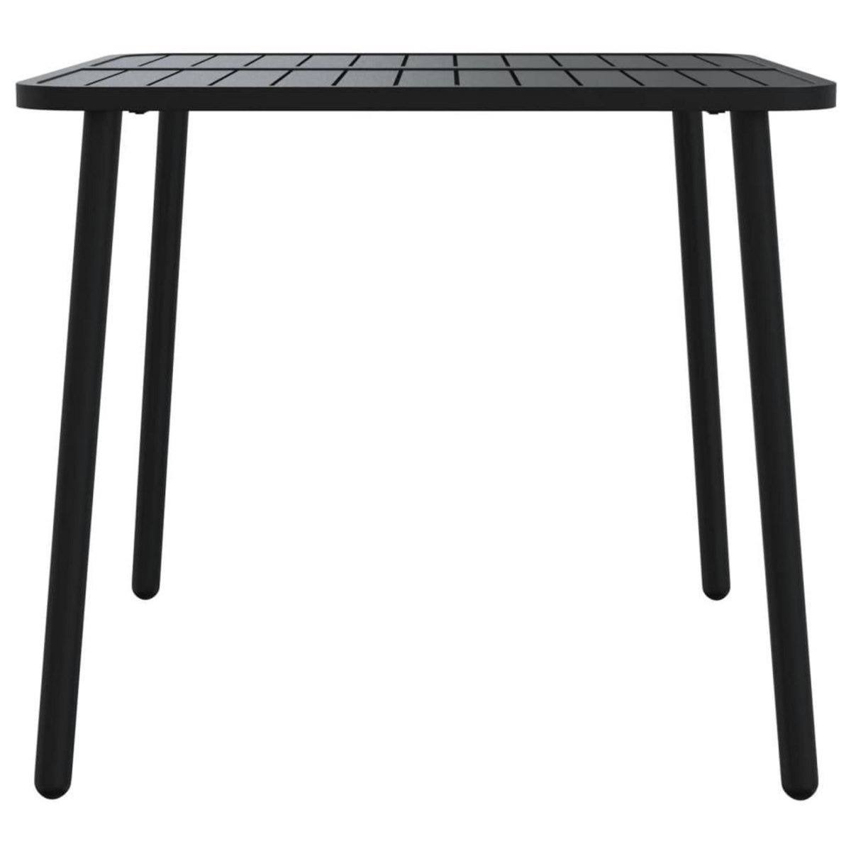 VIDAXL Table de jardin anthracite 80x80x71 cm acier