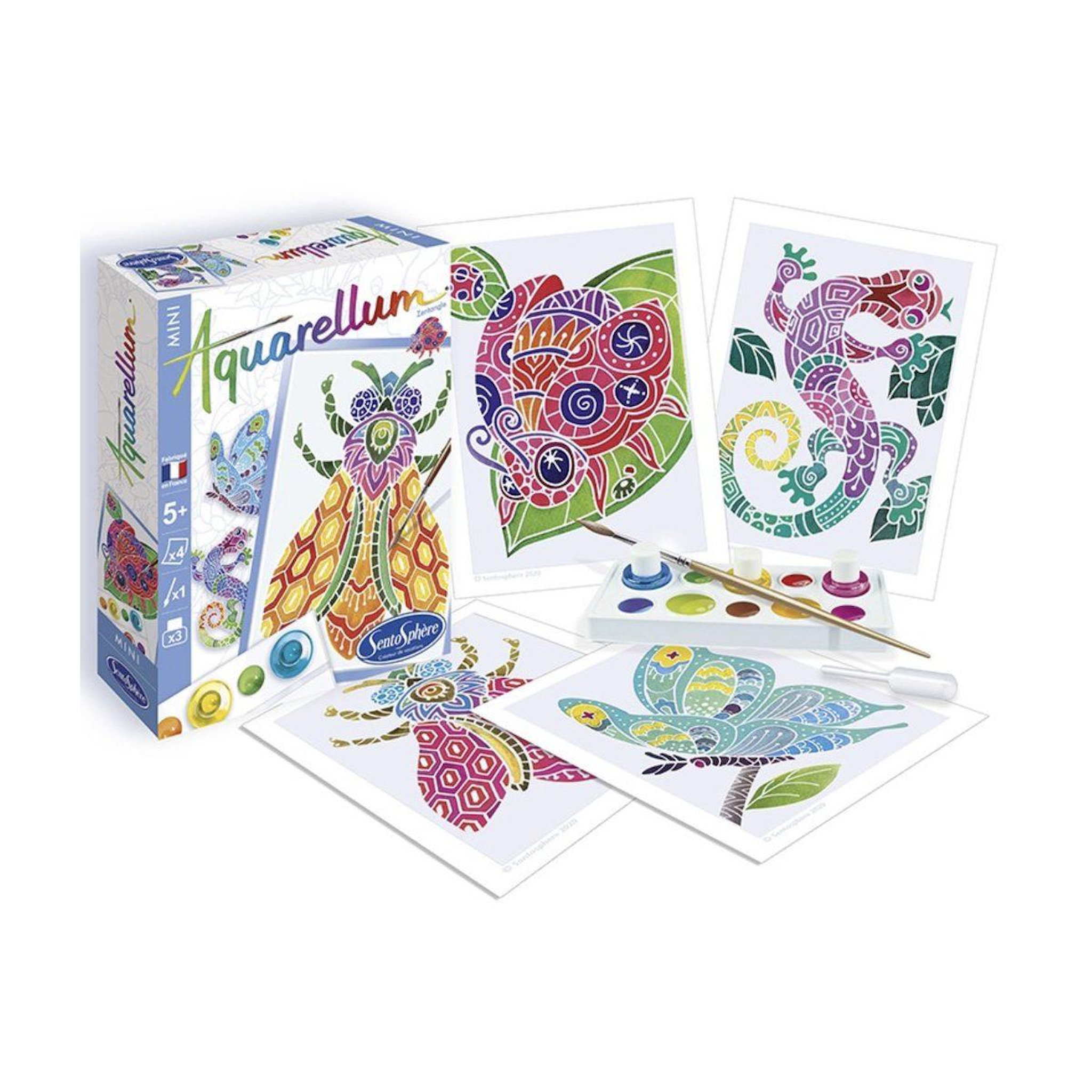 Voir la diapositive 2 : Sentosphere Aquarellum mini - zentangle