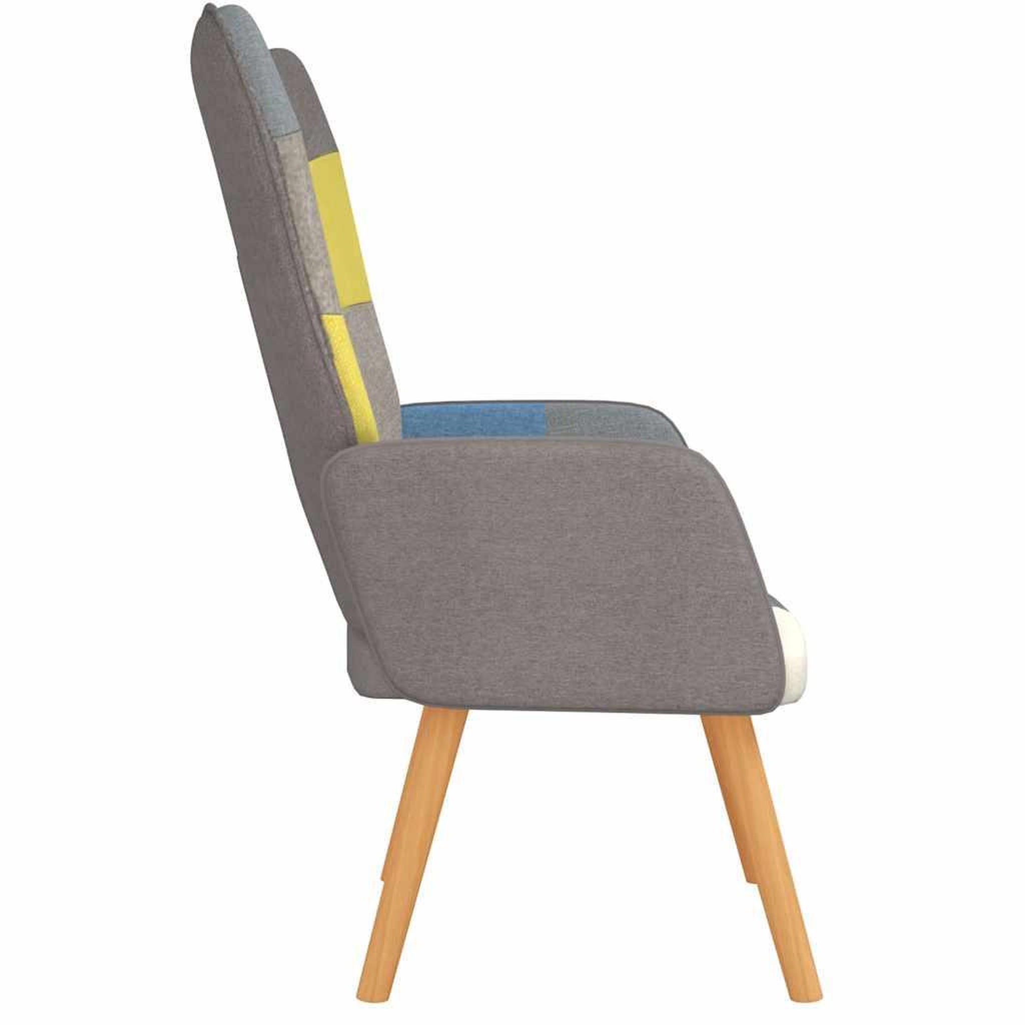 Voir la diapositive 4 : VIDAXL Chaise de relaxation Patchwork Tissu