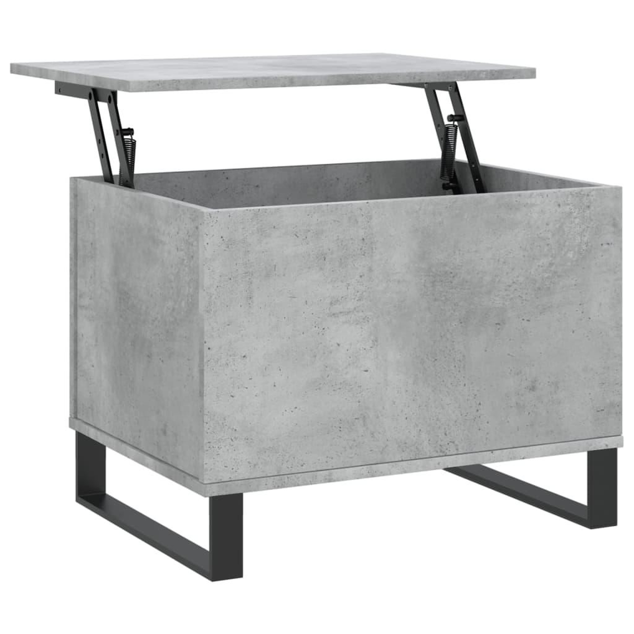 Voir la diapositive 2 : VIDAXL Table basse Gris beton 60x44,5x45 cm Bois d'ingenierie