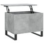 Voir la diapositive 2 : VIDAXL Table basse Gris beton 60x44,5x45 cm Bois d'ingenierie