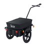 Voir la diapositive 1 : HOMCOM Remorque vélo remorque de transport pour vélo 144L x 59l x 80H cm barre d'attelage universelle acier noir