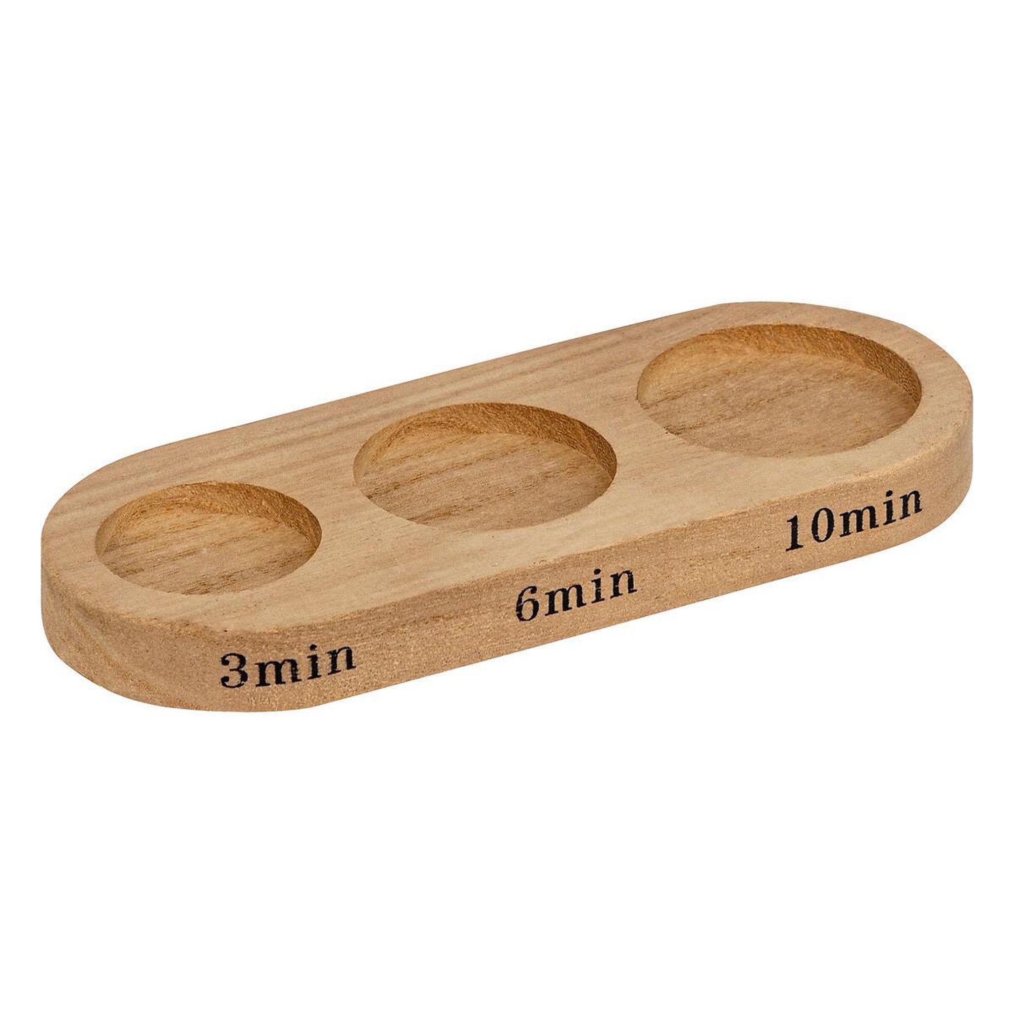 Voir la diapositive 2 : ATMOSPHERA Lot de 3 sabliers en verre  little cottage  14cm multicolore