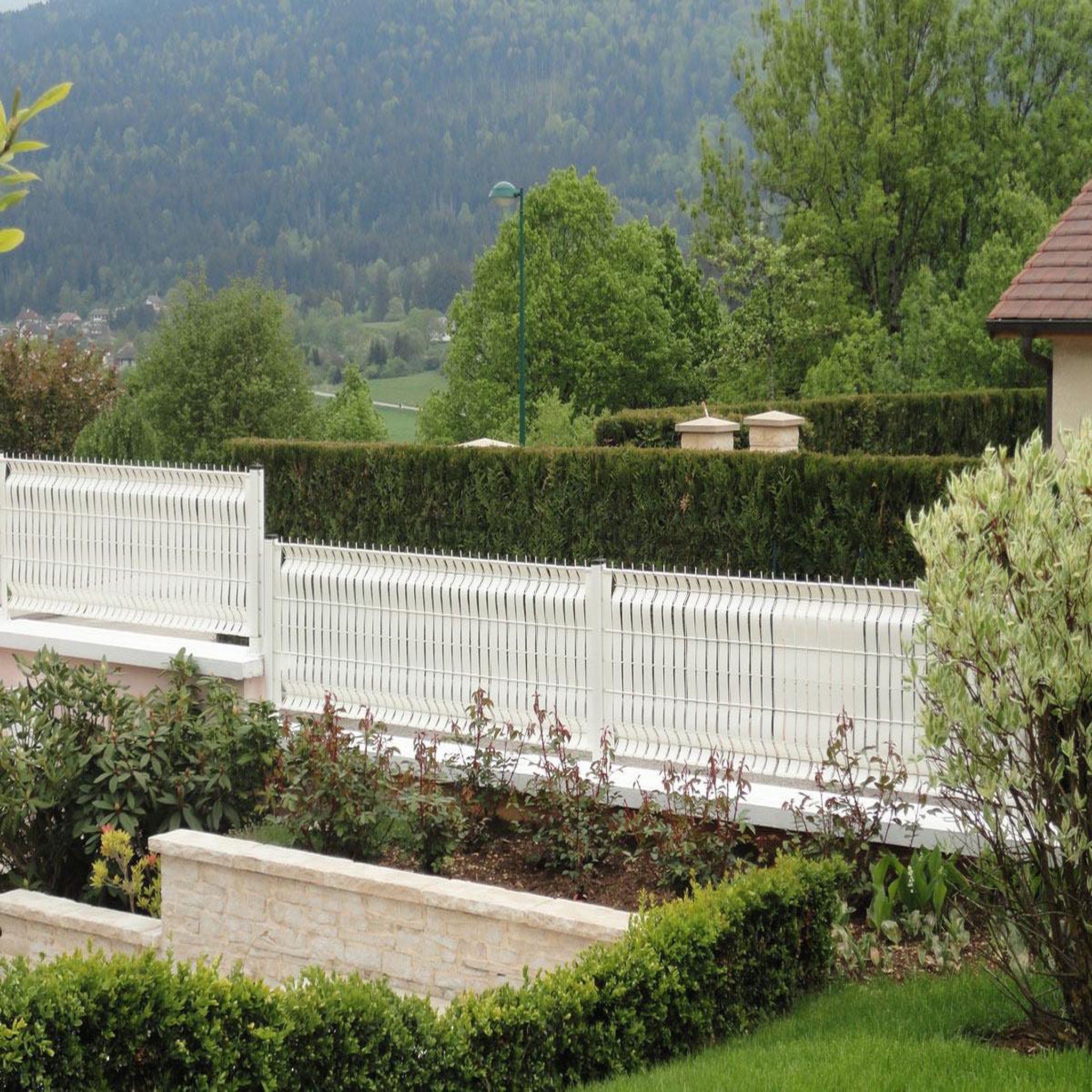 Jardiline Lanière pvc pour palissade largeur 50 mm x 60 m+100 clips- blanc - jardiline