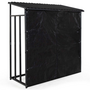 Voir la diapositive 4 : ID MARKET Abri de stockage en acier galvanisé pour bûches L.190 cm avec housse de protection 150 gr