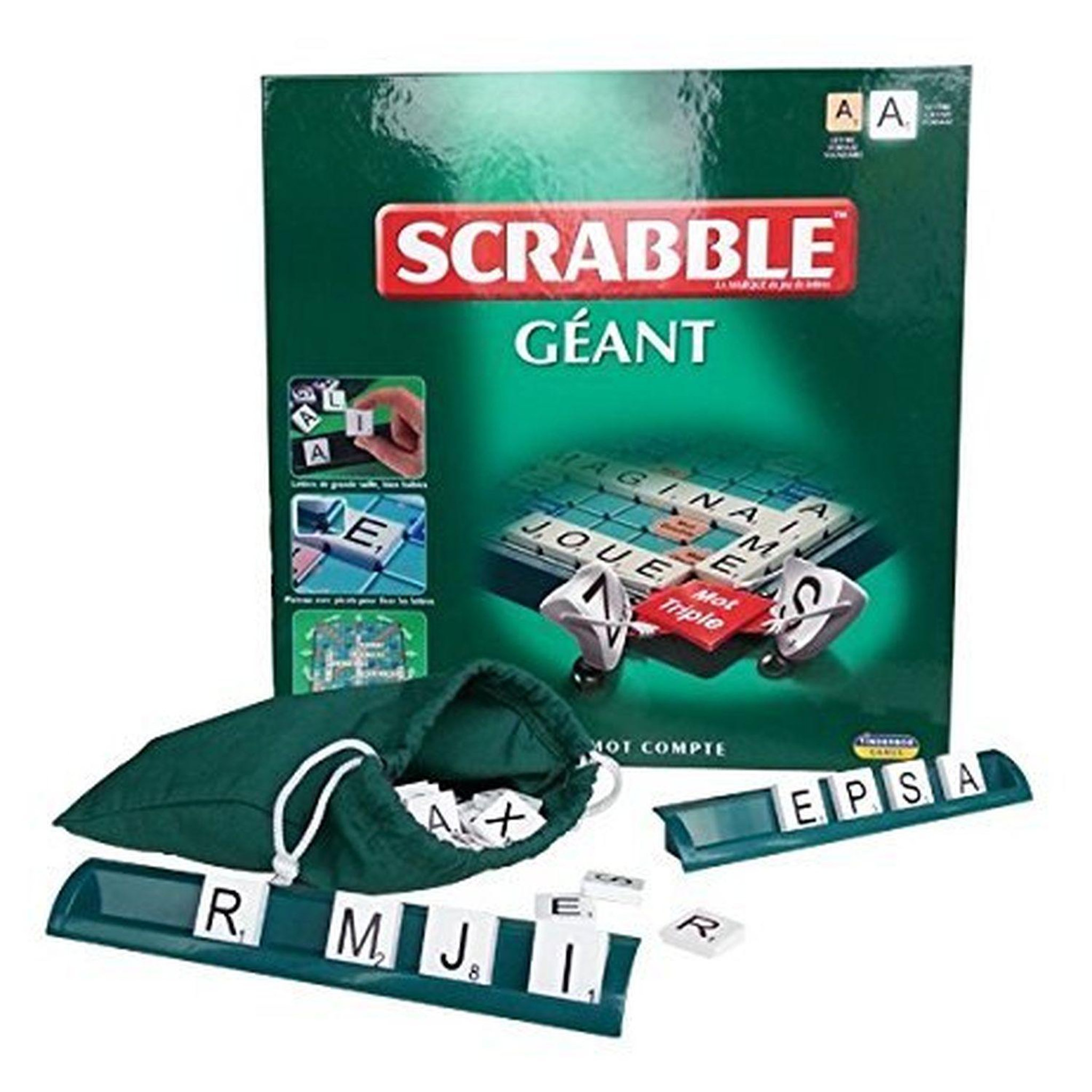 Voir la diapositive 2 : MEGABLEU Jeu Scrabble géant 