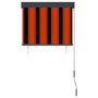 Voir la diapositive 4 : VIDAXL Store roulant d'exterieur 80x250 cm Orange et marron