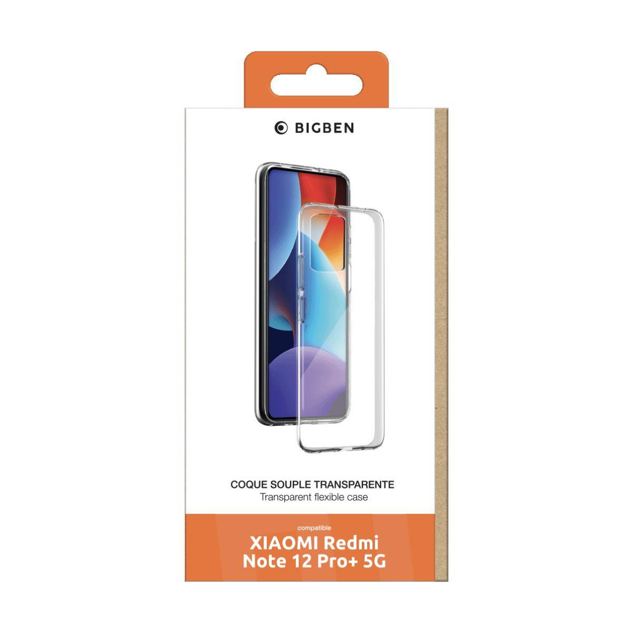 Voir la diapositive 2 : Bigben Connected Coque xiaomi redmi note 12 pro+ 5g transparent