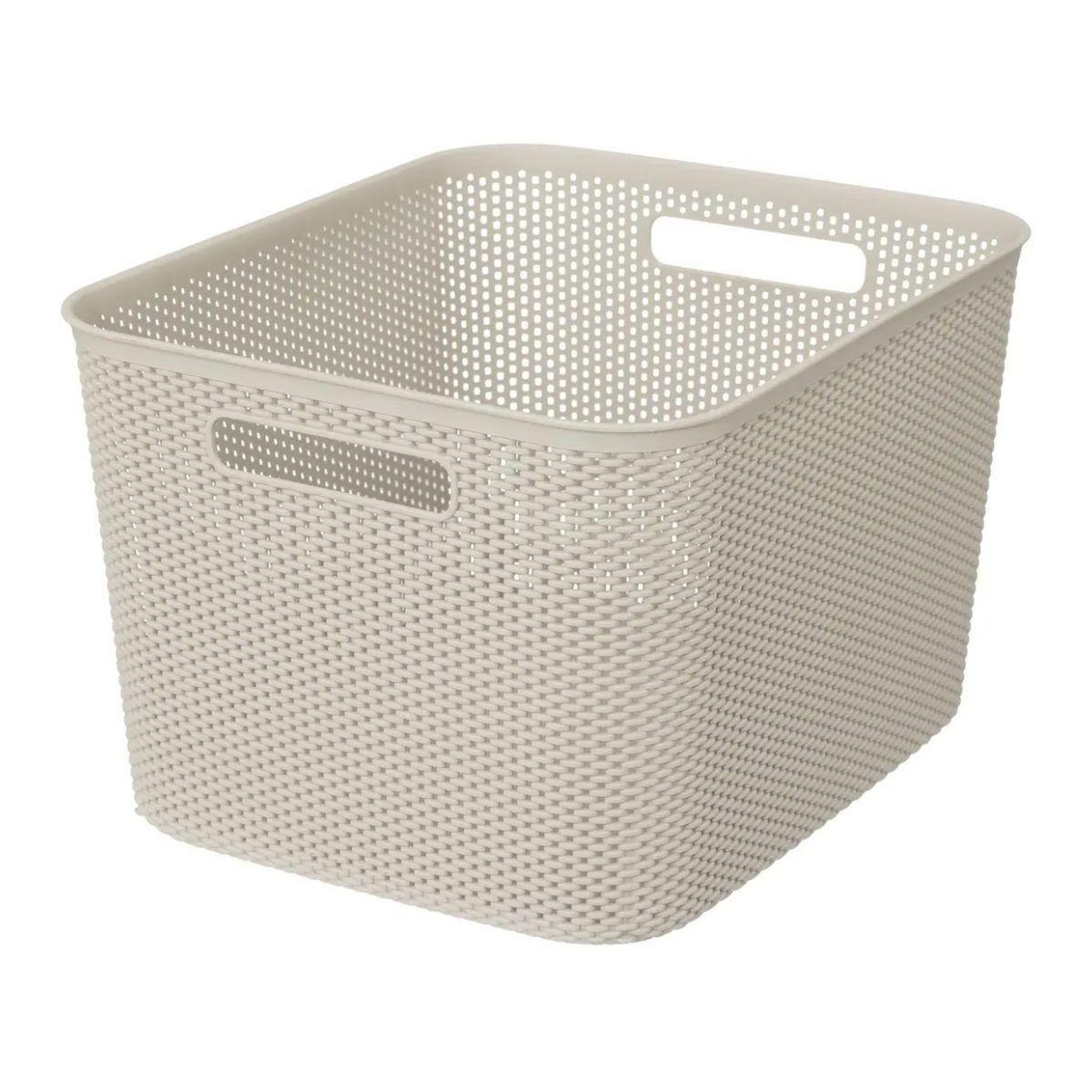 FIVE Panier de Rangement  Crochet  21cm Beige Lin