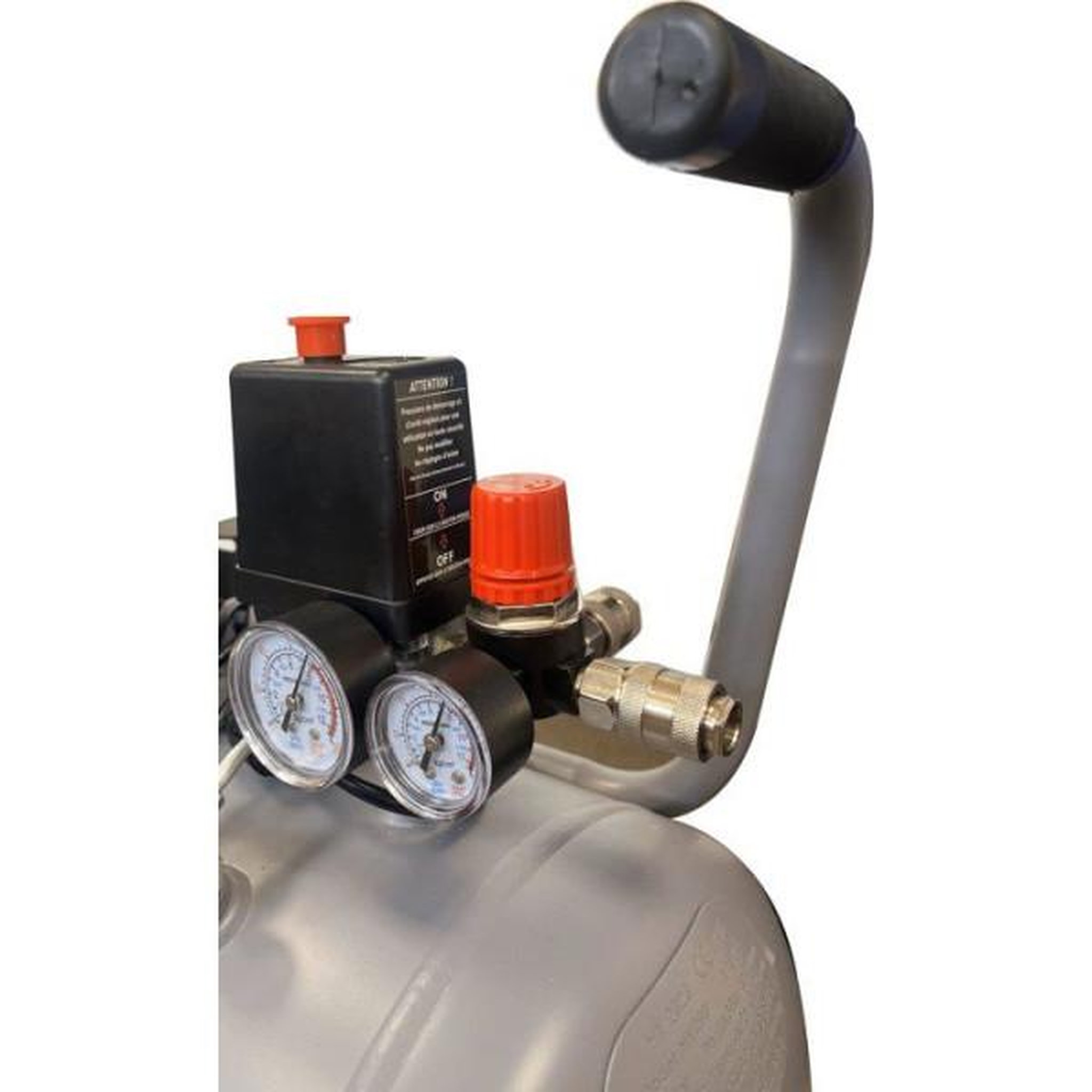 Voir la diapositive 4 : Compresseur d'air - PRODAIR - Prodair50 - 50L - 2CV - 8 bars - Double sortie + détendeur + kit gonflage