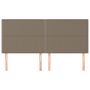 Voir la diapositive 3 : VIDAXL Tetes de lit 4 pcs Taupe 100x5x78/88 cm Tissu