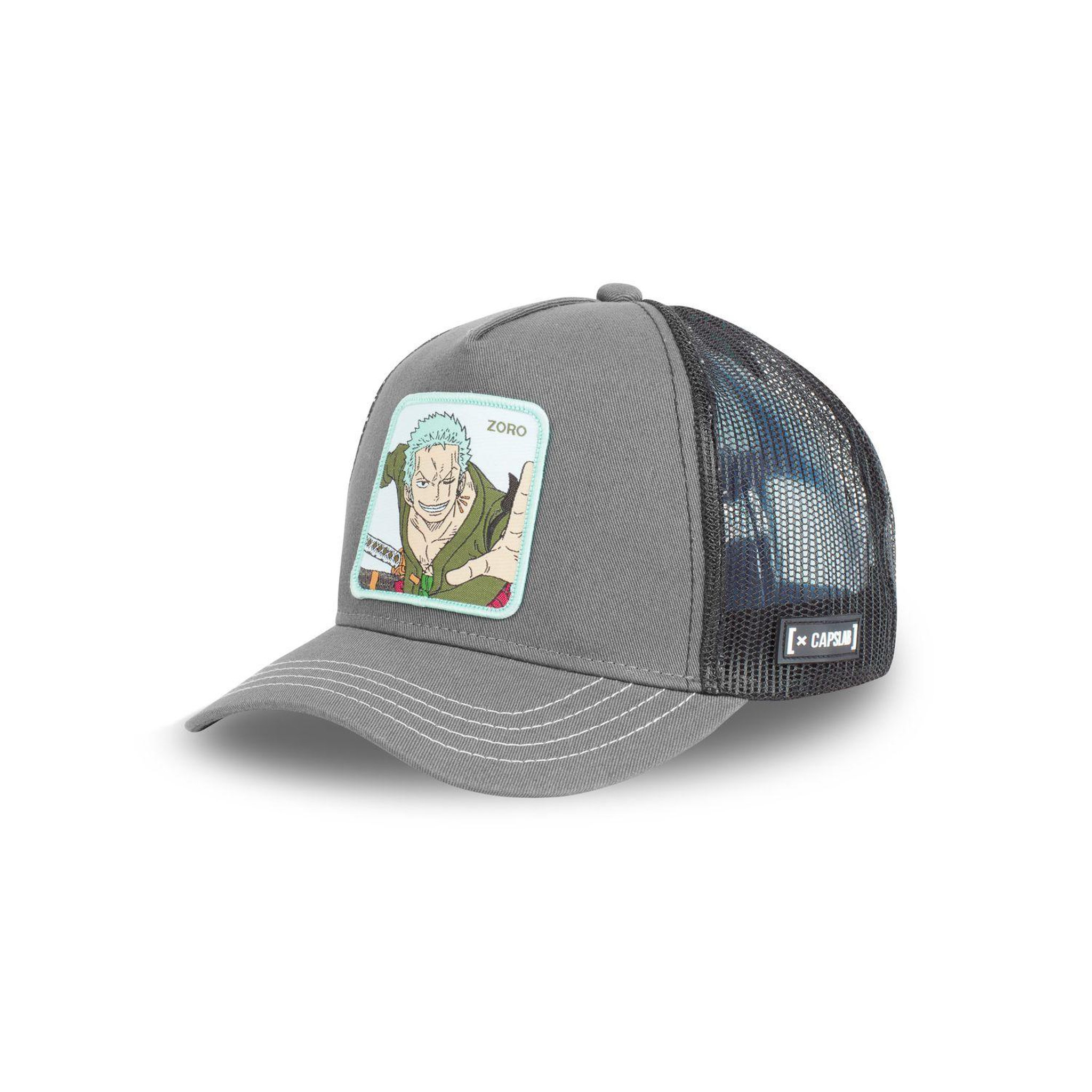 CAPSLAB Casquette adulte One Piece Zoro. Coloris disponibles : Gris