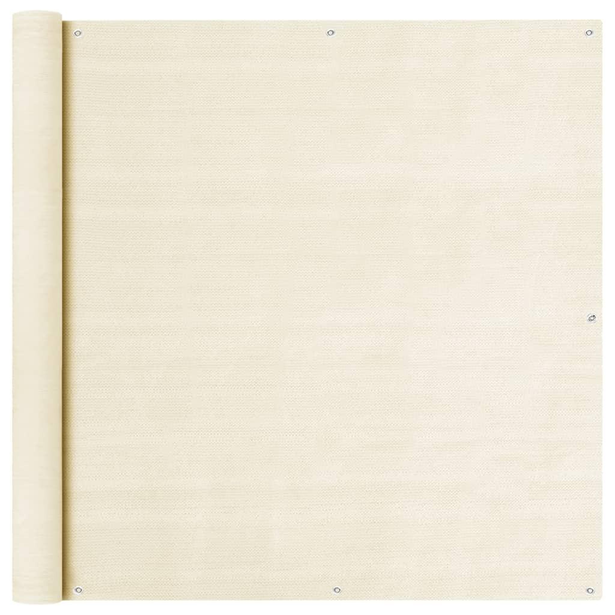 VIDAXL Ecran de balcon creme 120x600 cm pehd