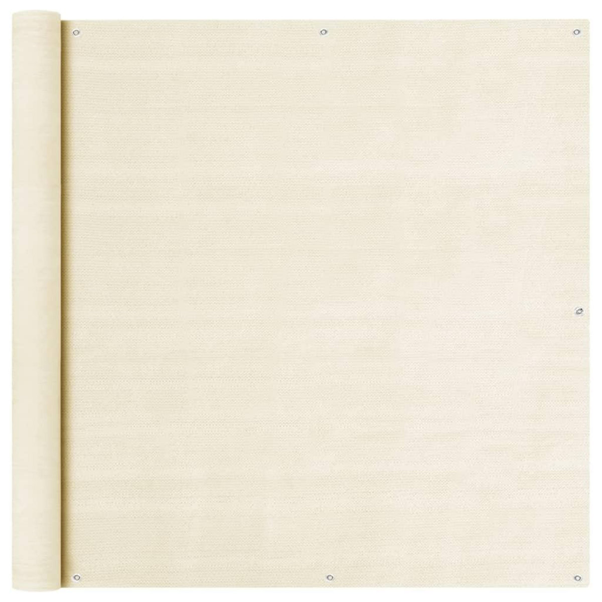 VIDAXL Ecran de balcon Creme 120x600 cm PEHD