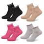 Voir la diapositive 1 : OZABI OZABI Chaussettes Femme a Paillettes Soquettes Pack de 4 Paires