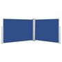 VIDAXL Auvent lateral retractable Bleu 100 x 1000 cm