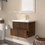 Voir la diapositive 4 : VIDAXL Meuble lavabo avec bassin integre Chene brun Bois d'ingenierie