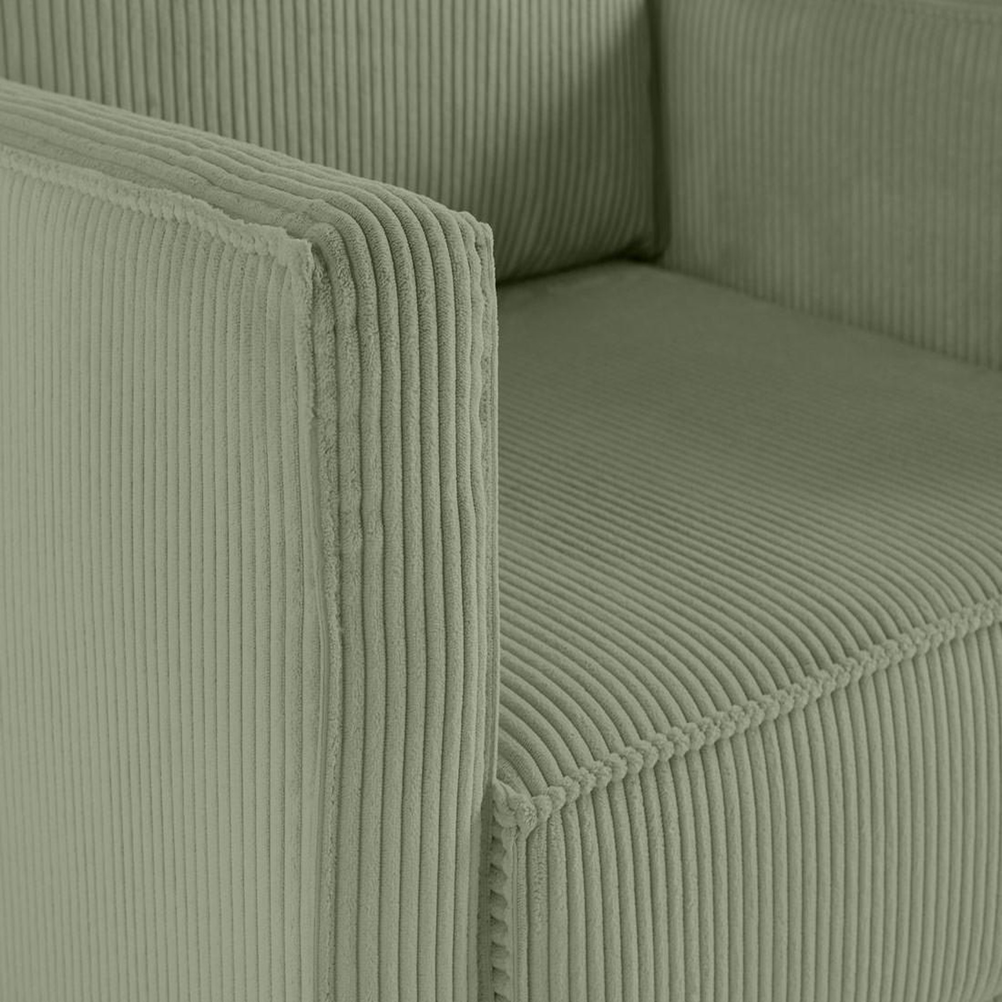 Voir la diapositive 5 : LISA DESIGN Charlie - fauteuil - pieds hauts - en velours côtelé