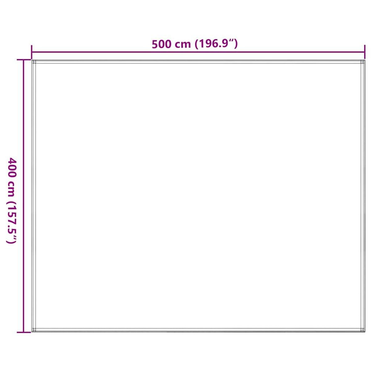 VIDAXL Tapis de tente 400x500 cm Marron