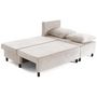 Voir la diapositive 3 : BEST MOBILIER Gloria - canapé d'angle réversible 4 places convertible avec coffre en tissu texturé