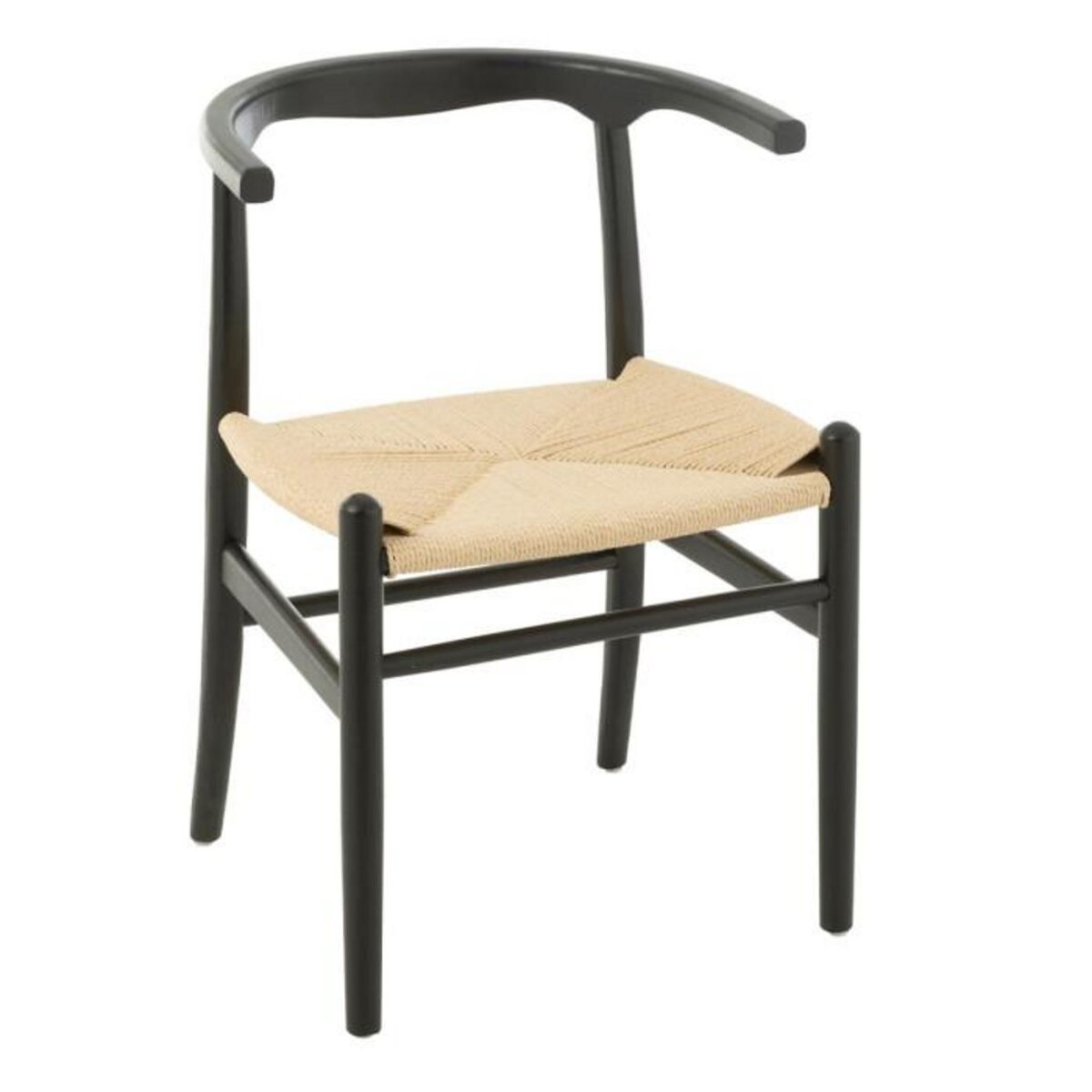 Paris Prix Chaise en Bois  Toon  76cm Noir
