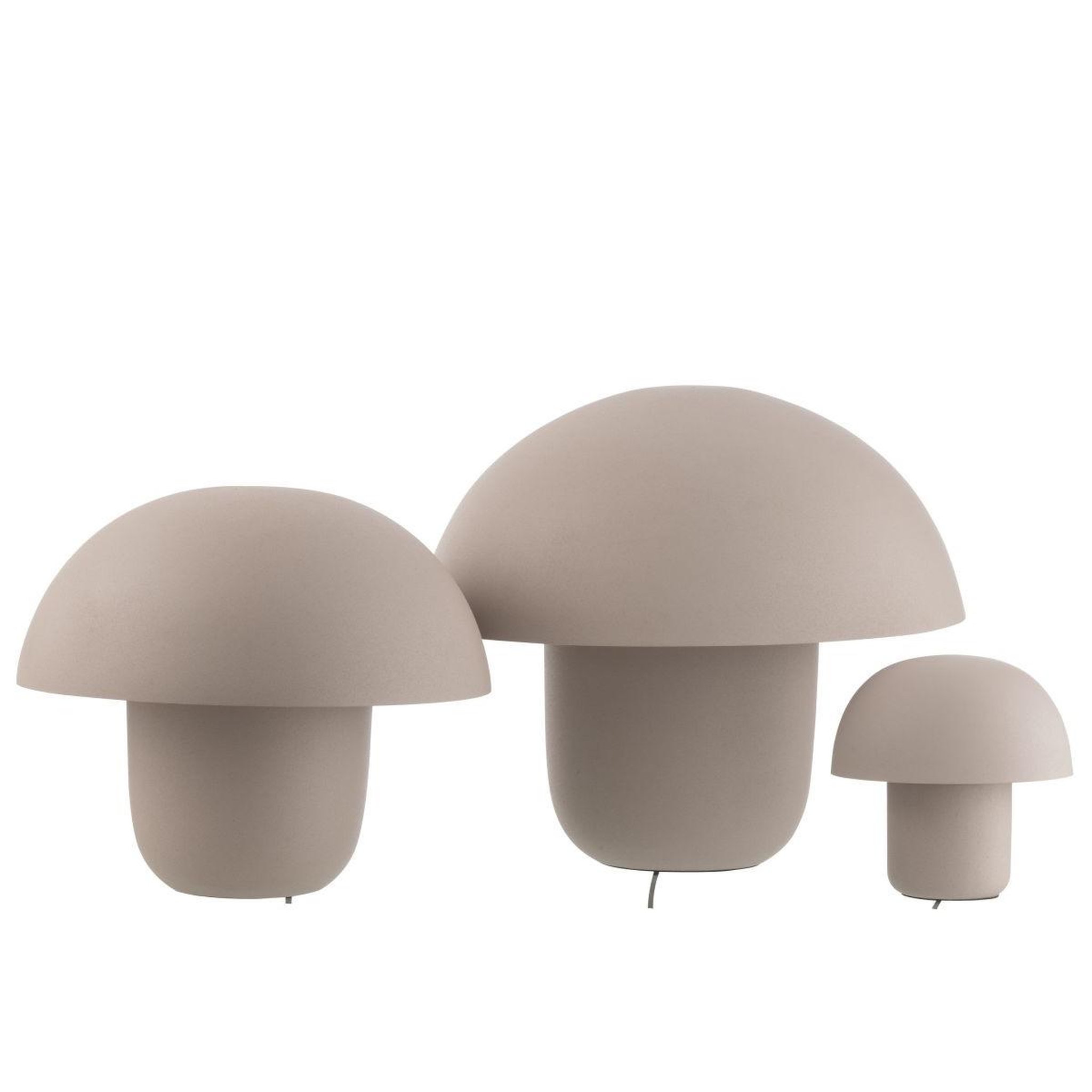 Voir la diapositive 3 : J-LINE Lampe à poser en métal  merle  44cm grège