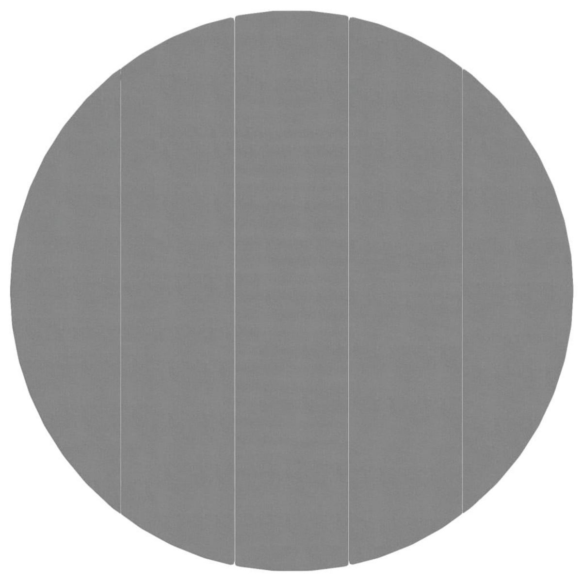 VIDAXL Bache de piscine gris clair Ø550 cm geotextile polyester